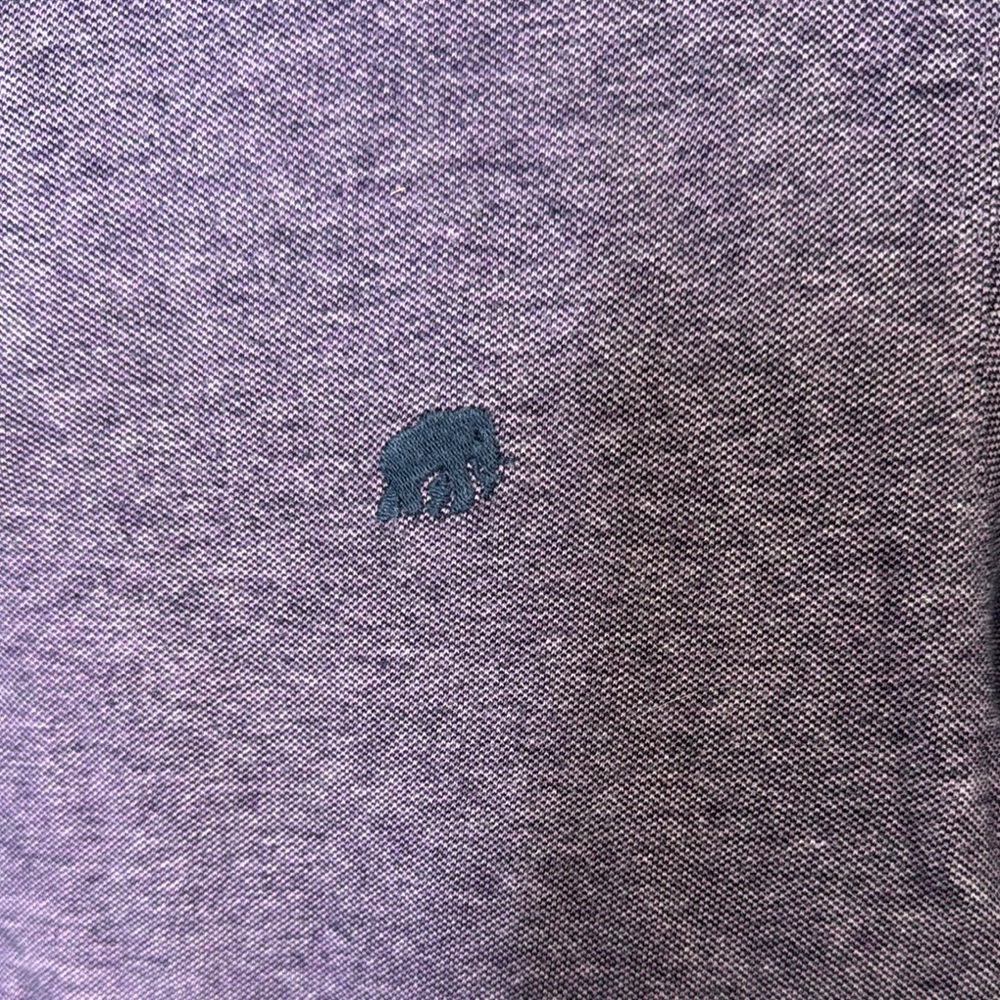 Banana Republic Purple Polo Shirt Cotton Blend Classic - Picture 3 of 7